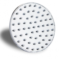Chrome nippled overhead monsoon shower