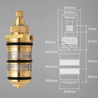 Colorspa Schematic thermostatic cartridge