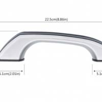 Chunky Steam and Shower Cabin Handles overall dimensions