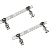 Bubble effect shower door handles