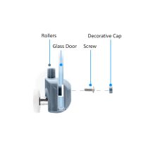 shower door roller model SPS R002-B View 2