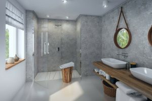 Concrete Marble 8mm Thick Shower Panel