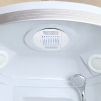 LED monsoon shower head in situ