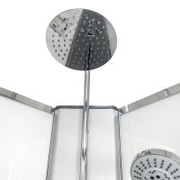 Hydro shower monsoon shower arm , close up view.