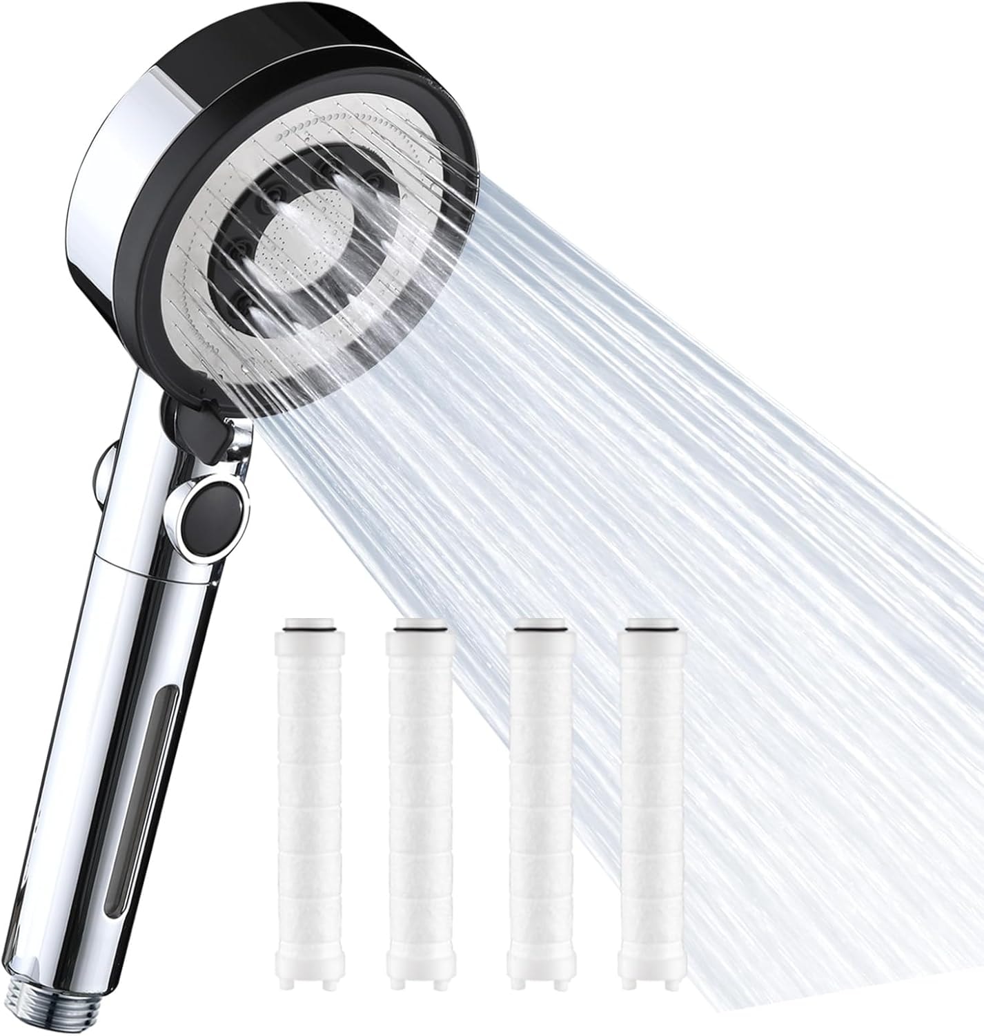 Nafall Water Saving High-Pressure Shower Head – Best for Low-Pressure Systems